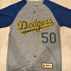 LA Dodgers Mookie Betts SGA Jersey M #50 Black Heritage Night 2023 Brooklyn